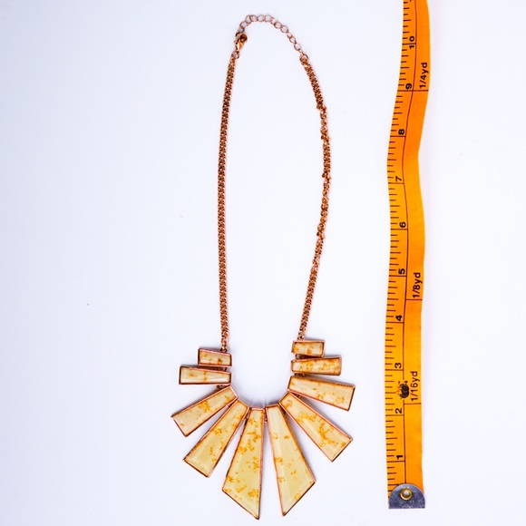 Gold Bib Necklace - Picture 3 of 6